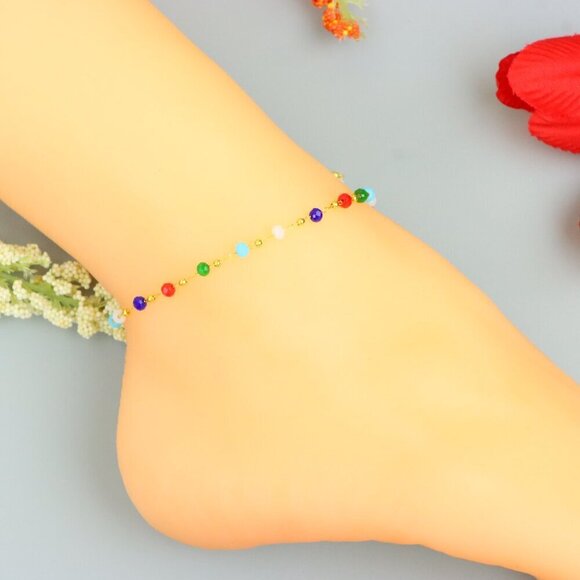 "Handmade Anklet – A Stylish Choice for Women, Thoughtful Gift Idea, EVCH1511 - Picture 5 of 10